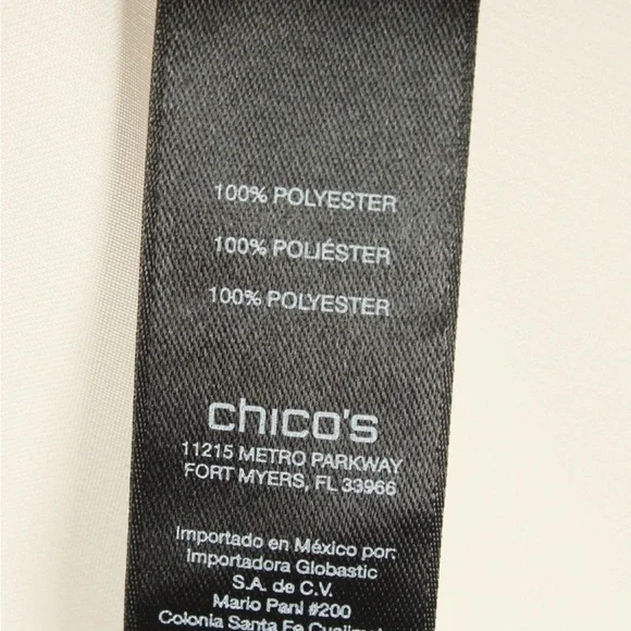 CHICOS PONCHO STYLE Sheer Floral Abstract Print - Picture 12 of 13